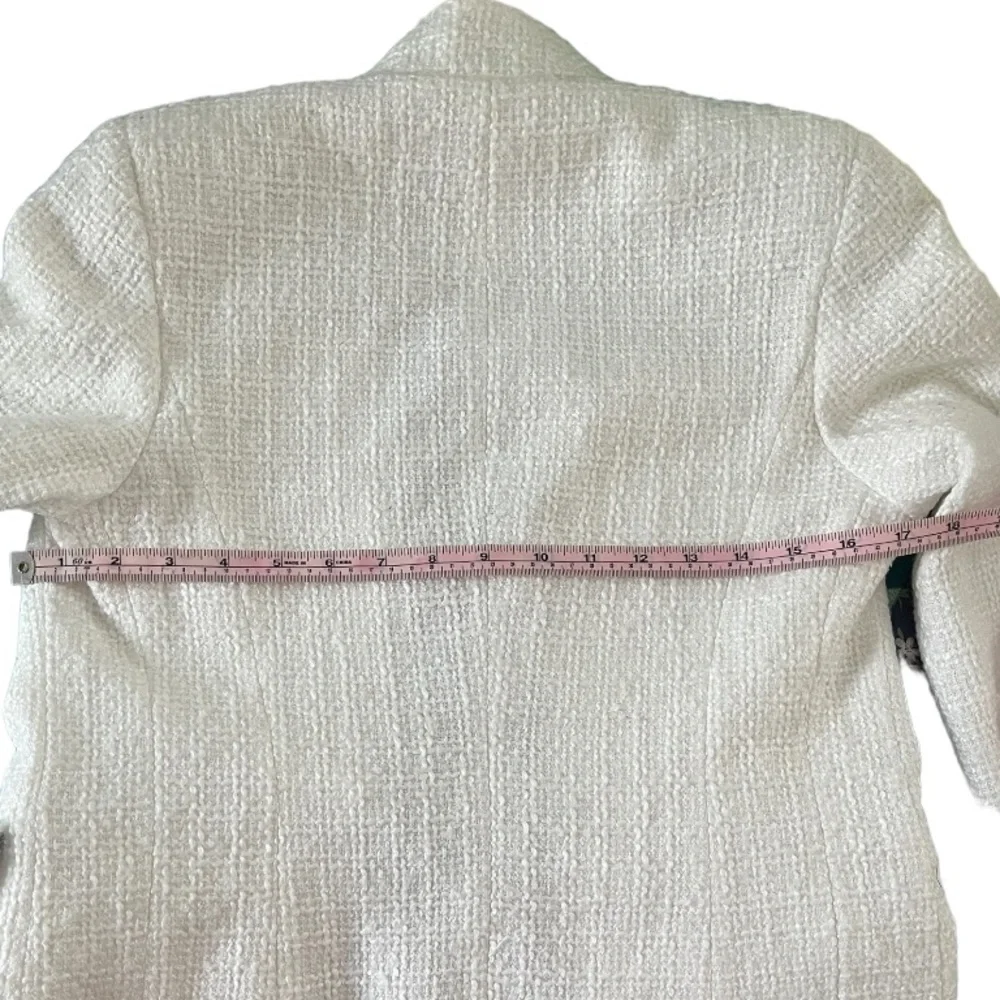 Helen Bergman tweed blazer jacket with fringe size Xs - Picture 13 of 15